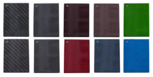 Carbon Muster und verschiedene Farben
