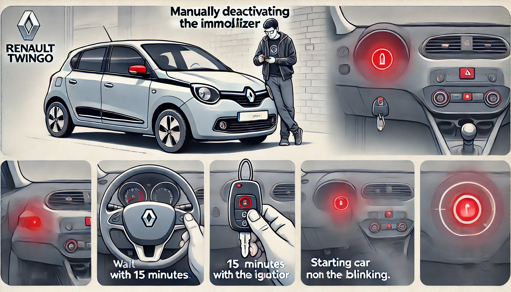 Renault Twingo Wegfahrsperre manuell deaktivieren – so geht’s