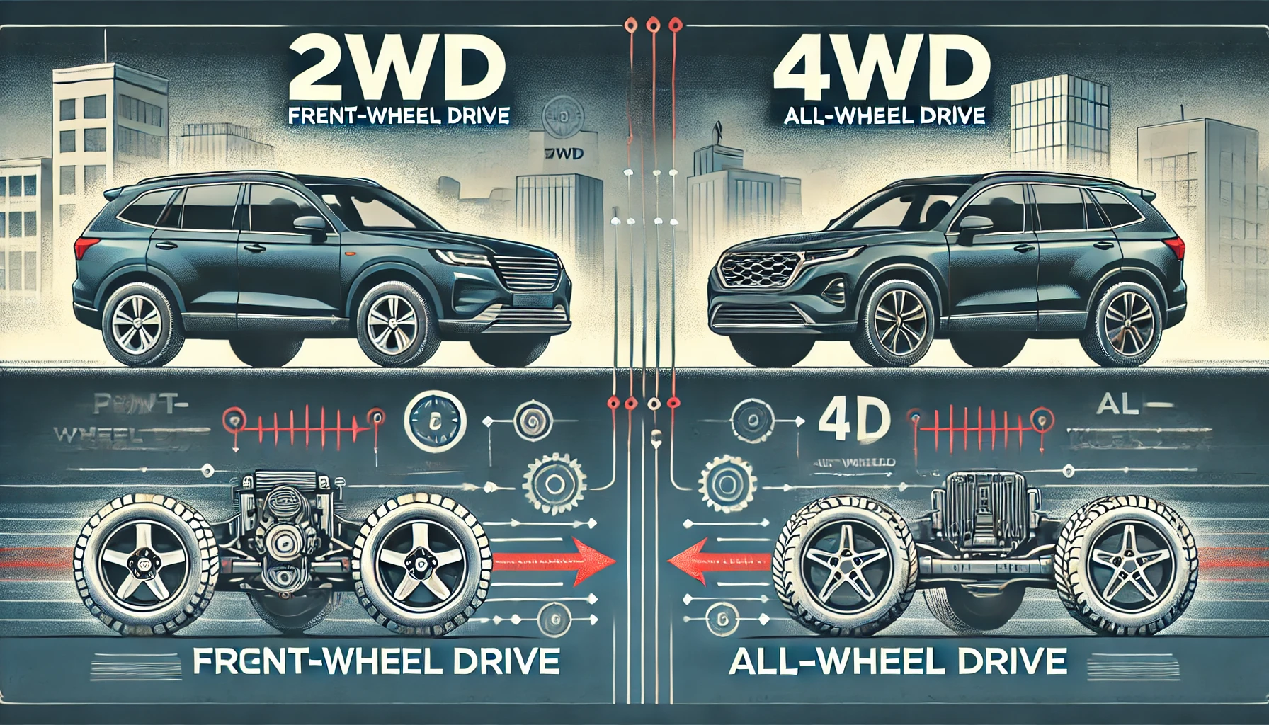 Was ist der Unterschied zwischen 2WD & 4WD